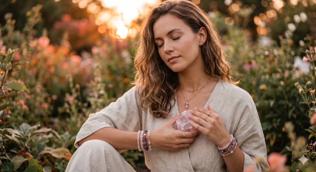 Crystal intention bracelets by MEBeads