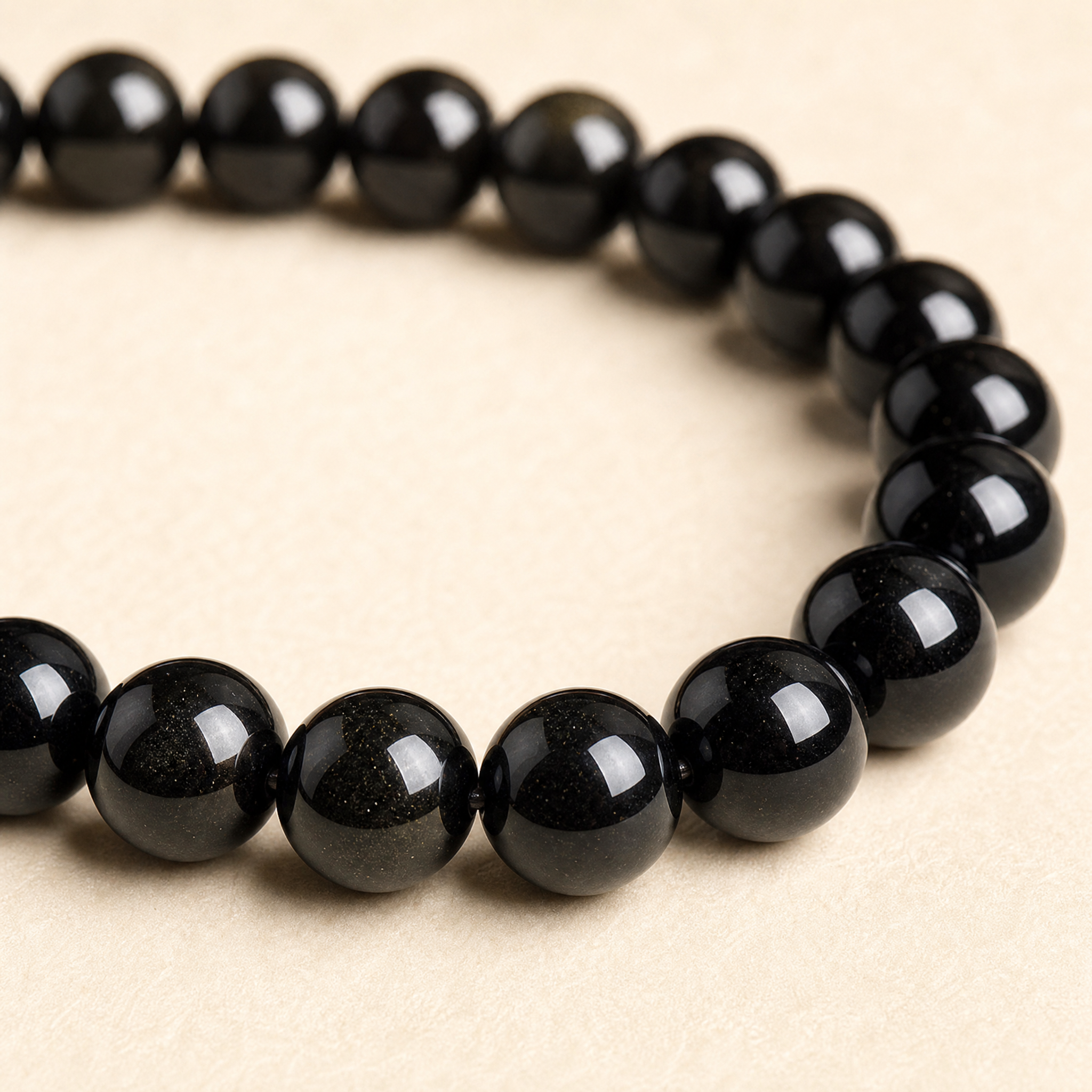 Black Gold Obsidian Bracelet