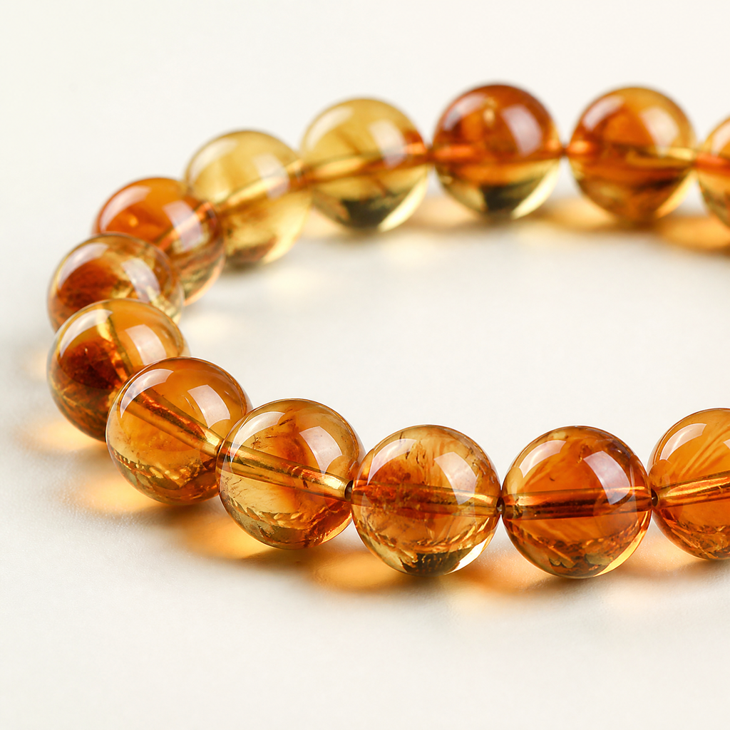 Citrine Pyramid Bracelet