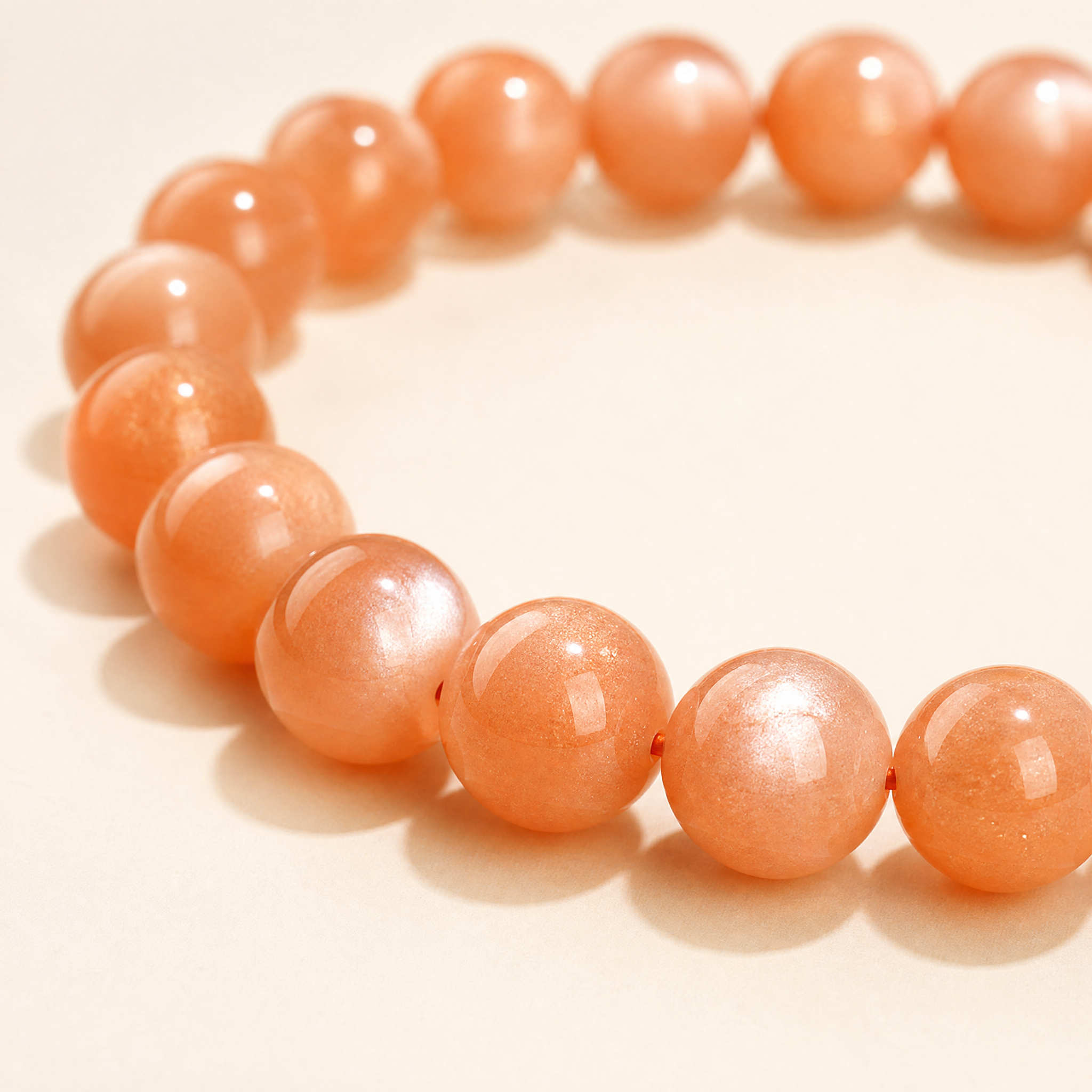 Orange Moonstone Bracelet