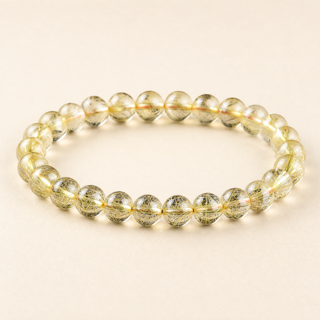 Golden Rutilated Quartz Bracelet