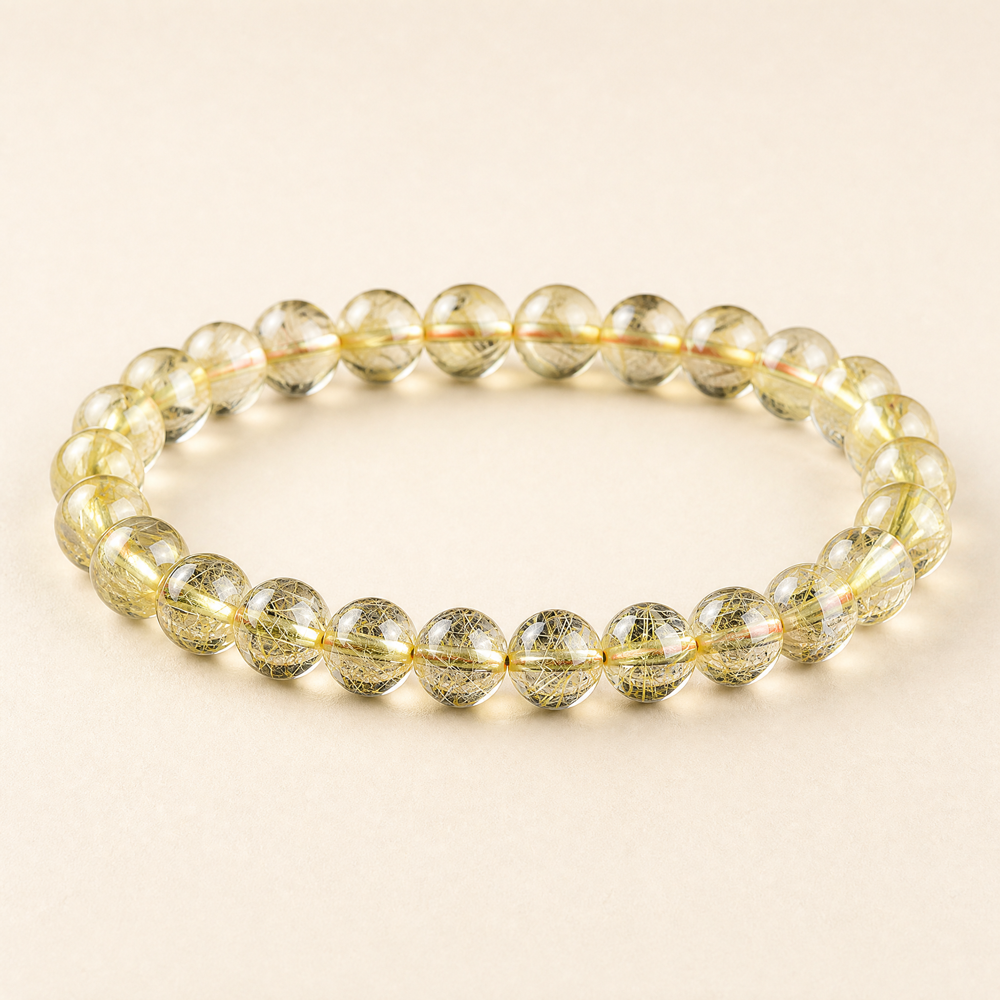 Golden Rutilated Quartz Bracelet