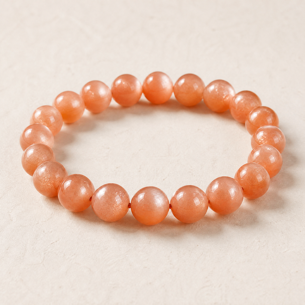 Orange Moonstone Bracelet