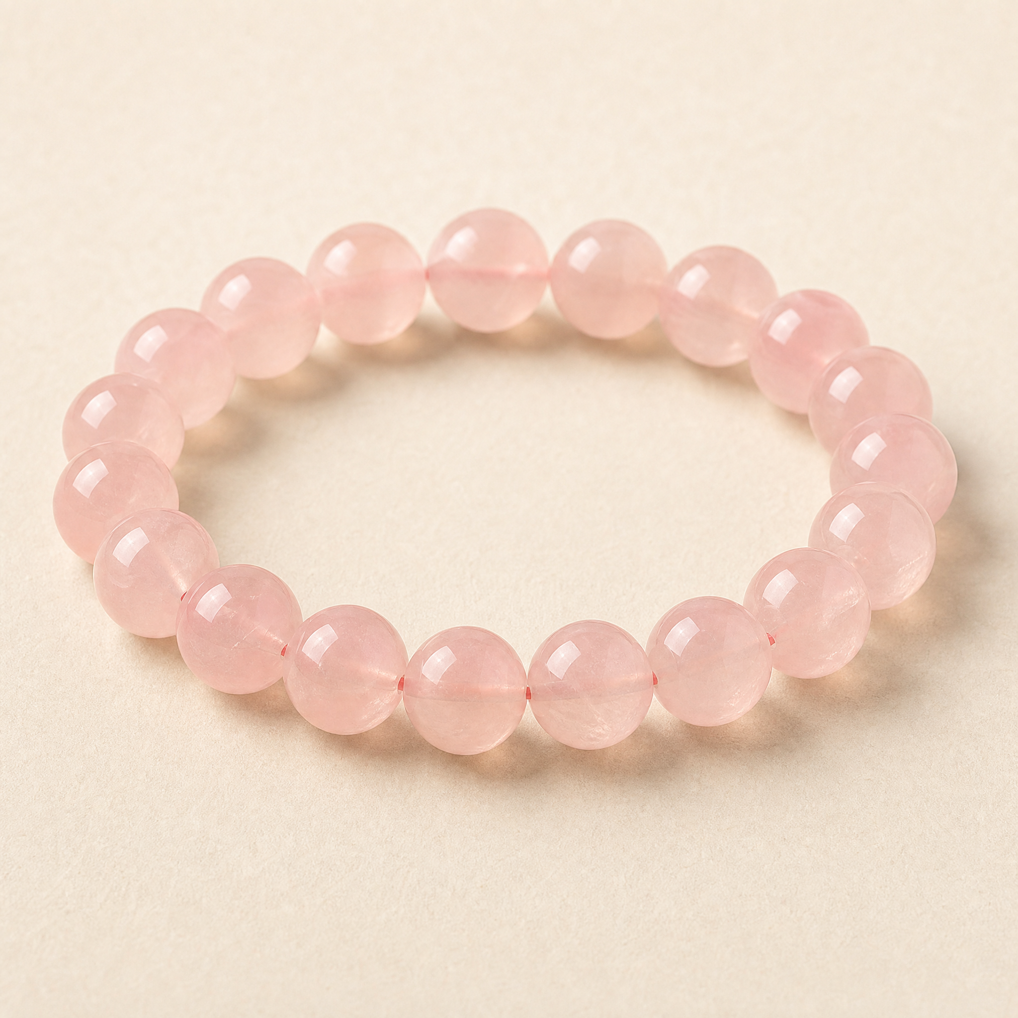 Grapefruit Madagascar Rose Quartz Bracelet