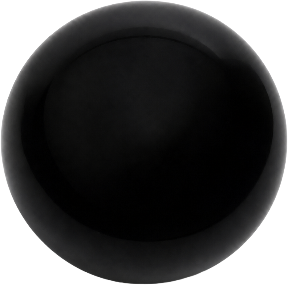 Black Obsidian Bead