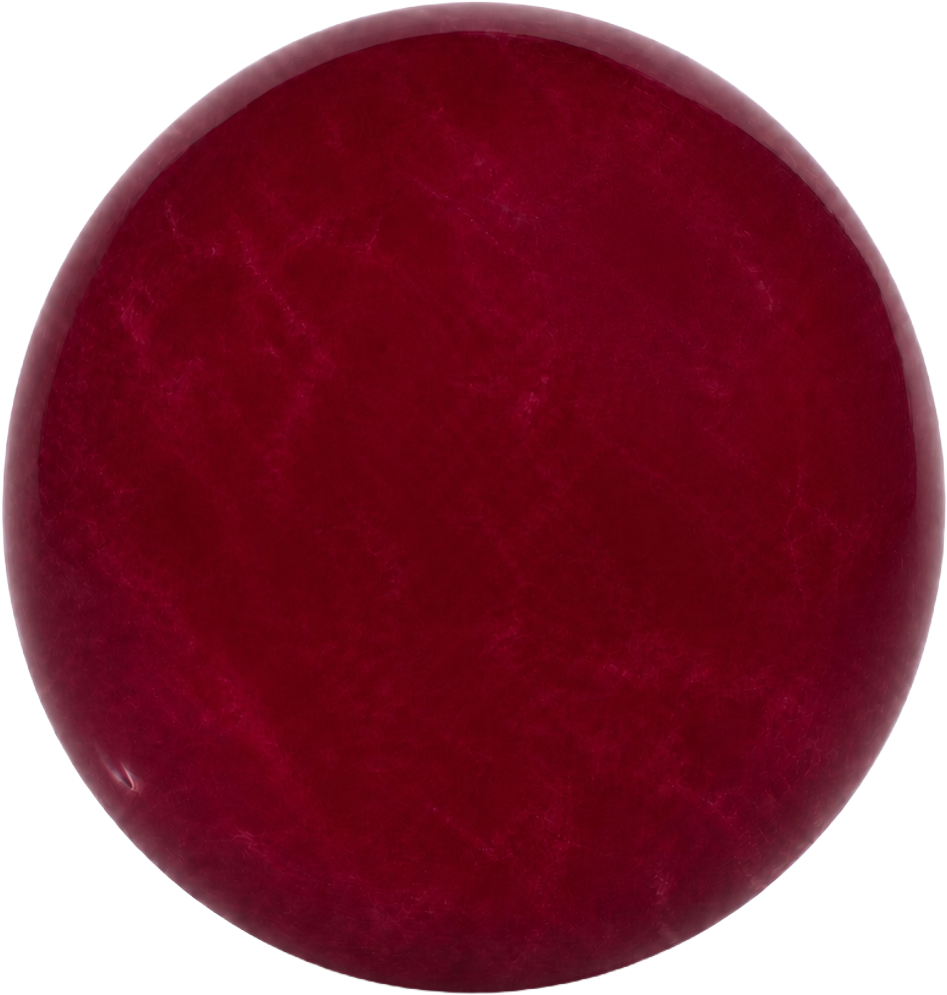 Deep Red Chalcedony Bead