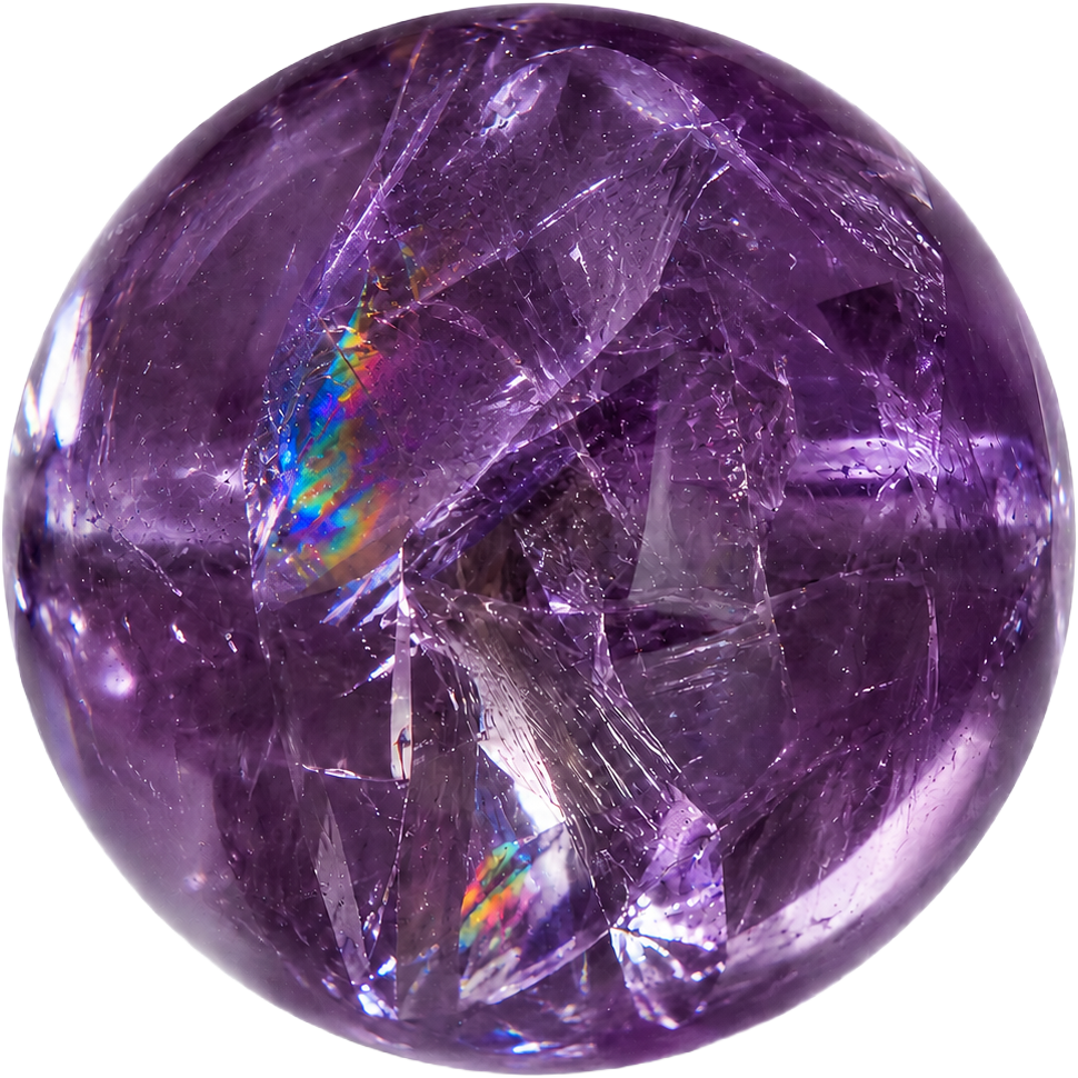 Purple Azeztulite Bead