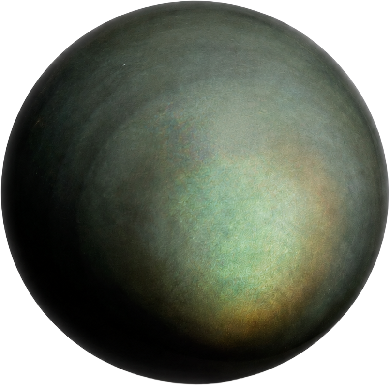 Rainbow Eye Obsidian Bead