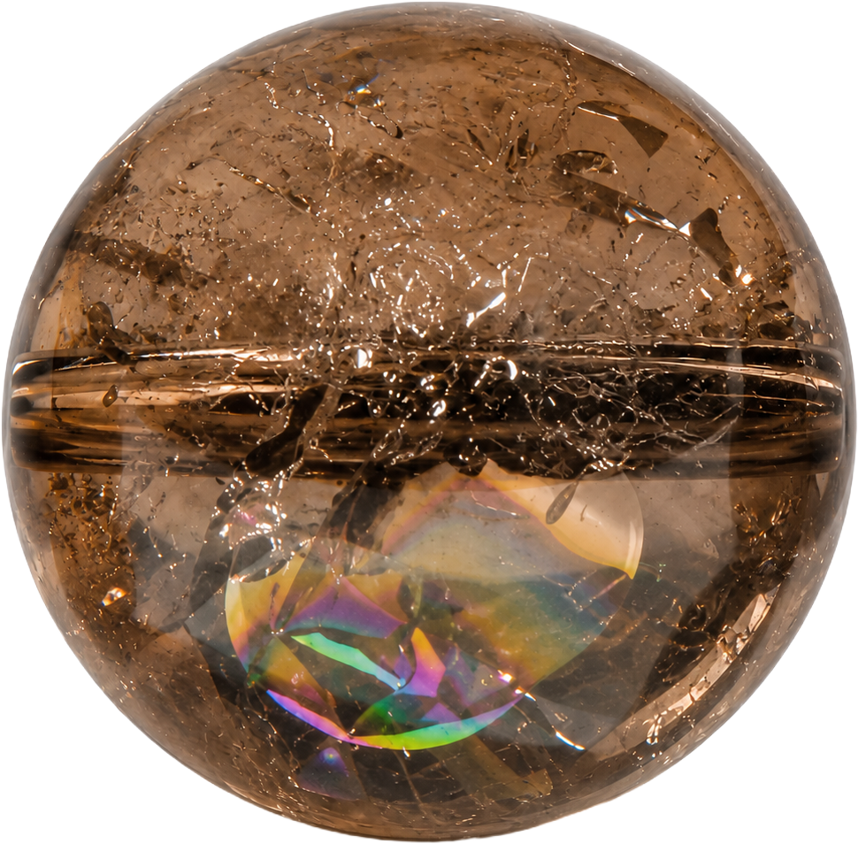 Smoky Azeztulite Bead