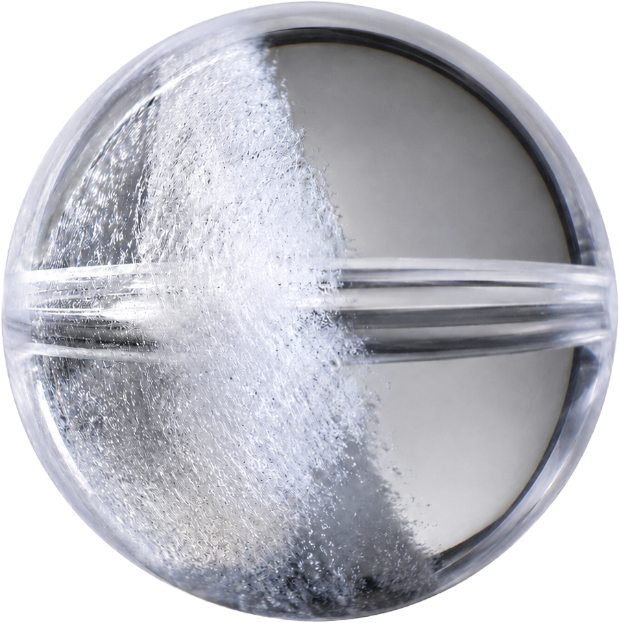 White Phantom Quartz Bead