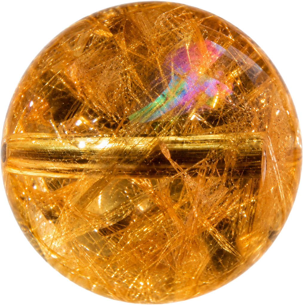 Yellow Azeztulite Bead