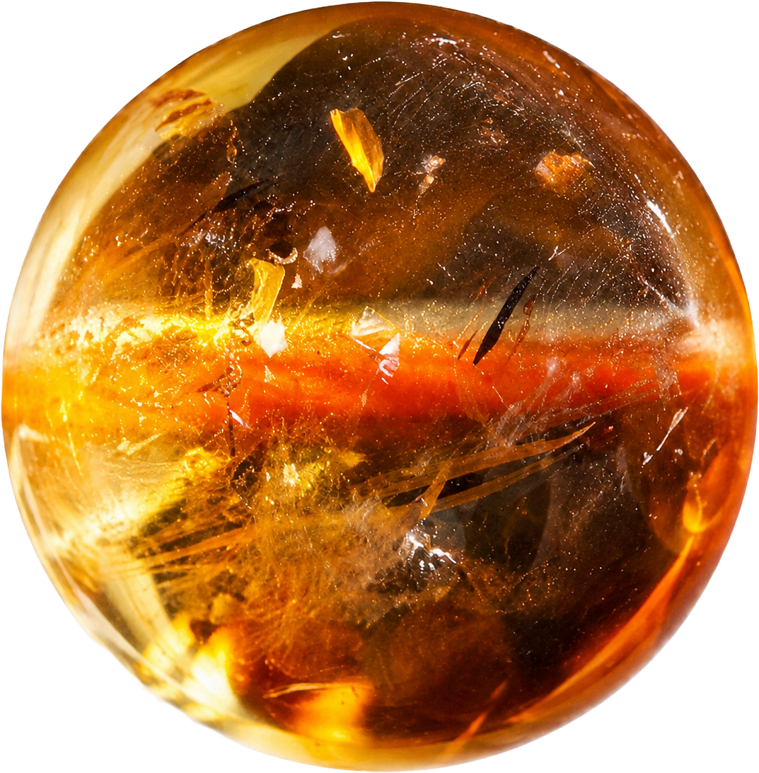 Yellow Pagoda Quartz Bead