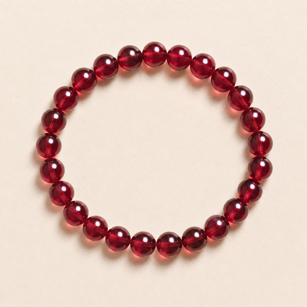 Wine Red Garnet Bracelet