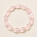 Freeform Rose Quartz Bracelet